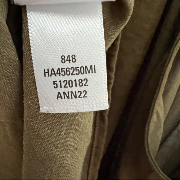 Halogen Women's Racerback Lace Trim Cami Tank Top Y2K 90’s Olive Green Large - Picture 6 of 6